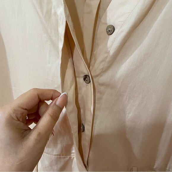 NWOT Free People Oversized Button Down Jumpsuit size XS - Picture 3 of 6